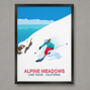 Alpine Meadows Ski Resort Poster, thumbnail 1 of 6