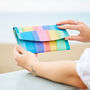 Recycled Plastic Rainbow Clutch Purse, thumbnail 4 of 6