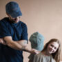 Daddy And Me Personalised Twinning Caps, thumbnail 4 of 5