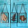 Brass And Glass Copper Leaf Art, thumbnail 1 of 12