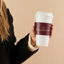 Personalised Leather Coffee Cup Sleeve, thumbnail 5 of 7
