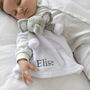 Personalised Blanket And Comforter Blue Baby Gift Set, thumbnail 7 of 12