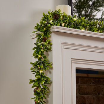 Wild Privet LED Christmas Garland, 3 of 5
