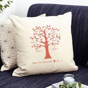 Personalised Family Tree Cushion Cover, 3 of 7