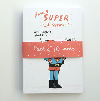 'Super Santa' Christmas Card, 2 of 2