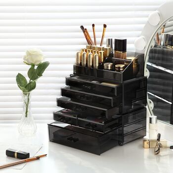 Six Drawers Acrylic Cosmetic Makeup Display Organiser, 7 of 12