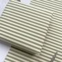 Olive Green Stripe Paper Fibre 42cm X 29.7cm Size Wrapping Paper Sheet, thumbnail 5 of 5