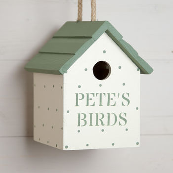 Personalised Spotty Birdhouse, 2 of 3