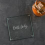 Boss Lady Engraved Glass Coaster, thumbnail 1 of 2
