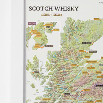 Personalised Scratch Off Whisky Distilleries Print, 7 of 10