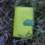 Lime Green Multi Colour Leather Purse Wallet Rfid, thumbnail 1 of 10