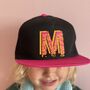 Personalised Leopard Initial Snap Back/ Cap, thumbnail 2 of 3