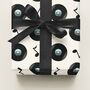 Vinyl Records Music Gift Wrapping Paper – Perfect For Music Lovers, thumbnail 4 of 5