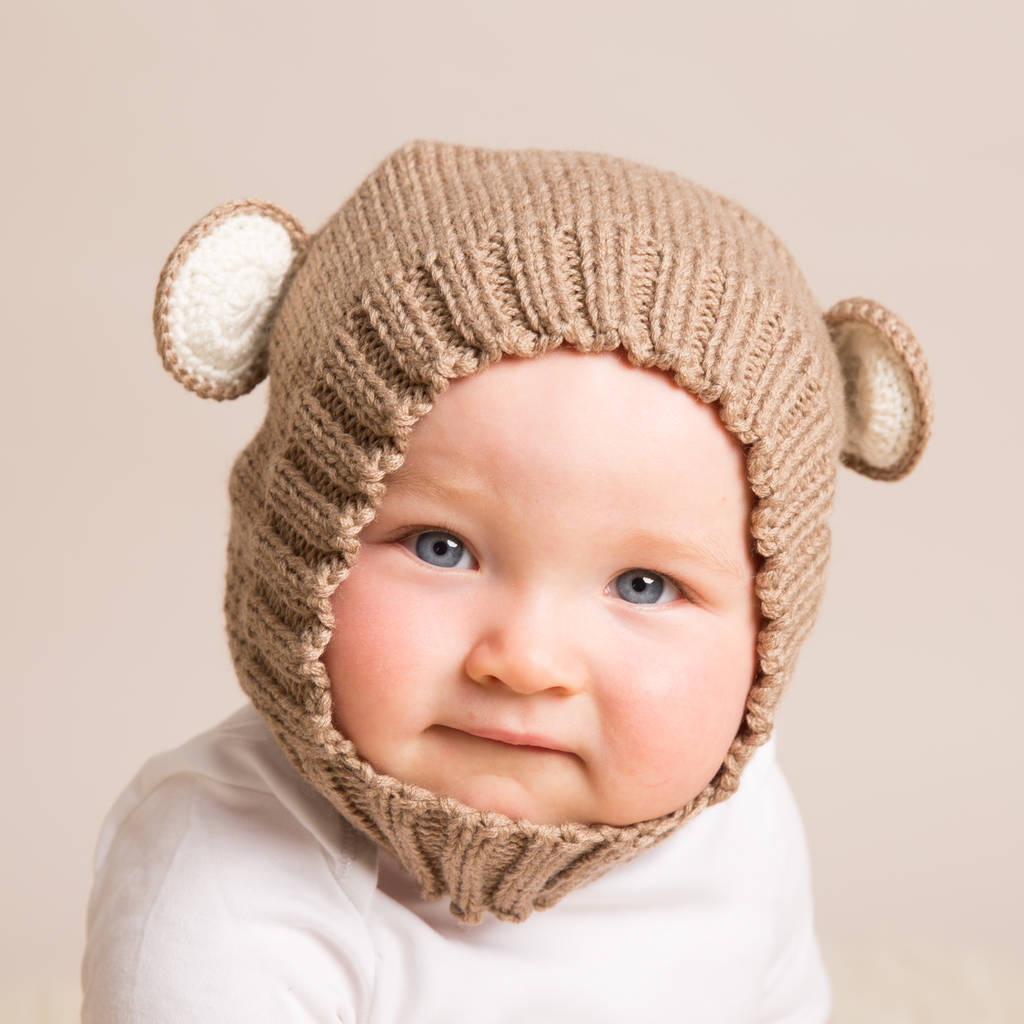 Hand Knitted Baby Bear Hats By Attic | notonthehighstreet.com