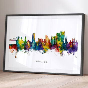 Bristol England Skyline Cityscape Black White, 2 of 12