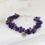 Gemstone Bracelet With Sterling Silver Zodiac Charm, thumbnail 12 of 12