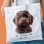 Personalised Tote Bag. Dog With Love Hearts. Multiple Breeds And Colour Options, thumbnail 5 of 12