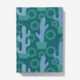 A5 Hardback Notebook Featuring A Mexican Cactus Pattern, thumbnail 1 of 4
