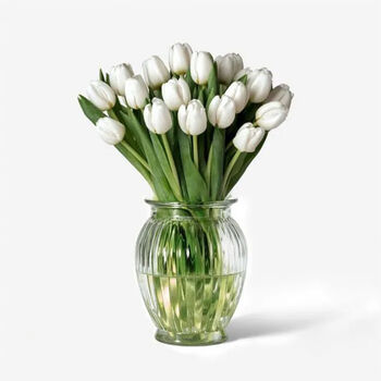 White Hot Dutch Tulip Fresh Bouquet, 2 of 4