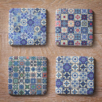Set Of Four 'Patchwork' Coasters, 3 of 3