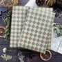 Green Harlequin Pattern Paper Fibre Wrapping Paper, thumbnail 6 of 9