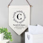 Personalised Floral Wedding Hanging Banner, thumbnail 2 of 3