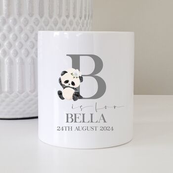 Personalised Ceramic Money Box Baby Child Animal Gift, 8 of 11