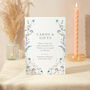 Wedding Cards And Gifts Table Sign A4 Regency Floral, thumbnail 1 of 4