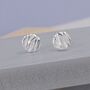 Sterling Silver Ripple Studs, thumbnail 1 of 3