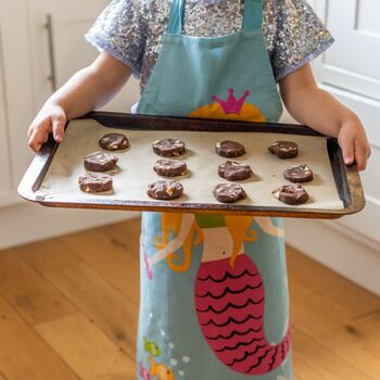 Personalised Kids Mermaid Baking Kit With Apron, 3 of 10