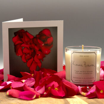 Personalised Vegan Red Rose Scented Candle, 6 of 7