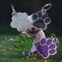 Paw Print Engraved Dog Tag, thumbnail 4 of 5