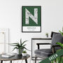 Newcastle City Map Wall Art Print, thumbnail 4 of 9