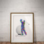 Personalised Men's Golf Gift Art Print, thumbnail 3 of 5