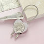Personalised Sixpence Heart Keyring Dates 1928 To 1967, thumbnail 1 of 9