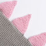 Baby Dinosaur Hooded Blanket Easy Knitting Kit, thumbnail 6 of 10