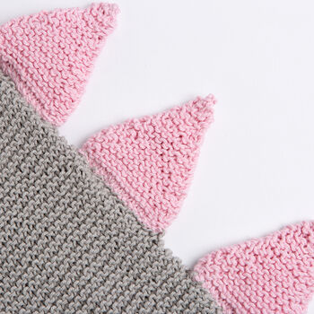 Baby Dinosaur Hooded Blanket Easy Knitting Kit, 6 of 10