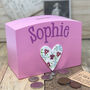 Personalised Money Box Butterfly Heart, thumbnail 1 of 3