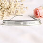 Personalised Silver Tone Heart Bar Bracelet, thumbnail 5 of 8