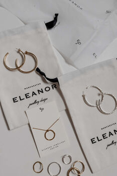 Slim Silver Or Gold Large Lynsey Hoops, 6 of 9