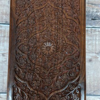 Wooden Floral Flower Carved Jewellery Box, 8 of 9