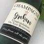 Personalised Retirement Champagne Gift Label, thumbnail 2 of 2