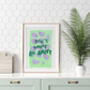 Don't Worry Be Happy Typography Print, thumbnail 4 of 5