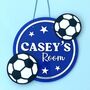 Football Personalised Children's Door Sign, thumbnail 3 of 9