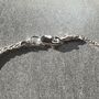 Snake Chain Bracelet In Woven Sterling Silver, thumbnail 3 of 4