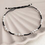Sterling Silver Detailed Pearl Friendship Bracelet, thumbnail 6 of 9