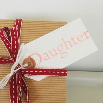 Personalised Family Gift Tag ~ Sister, Niece, Grandma…, 4 of 7