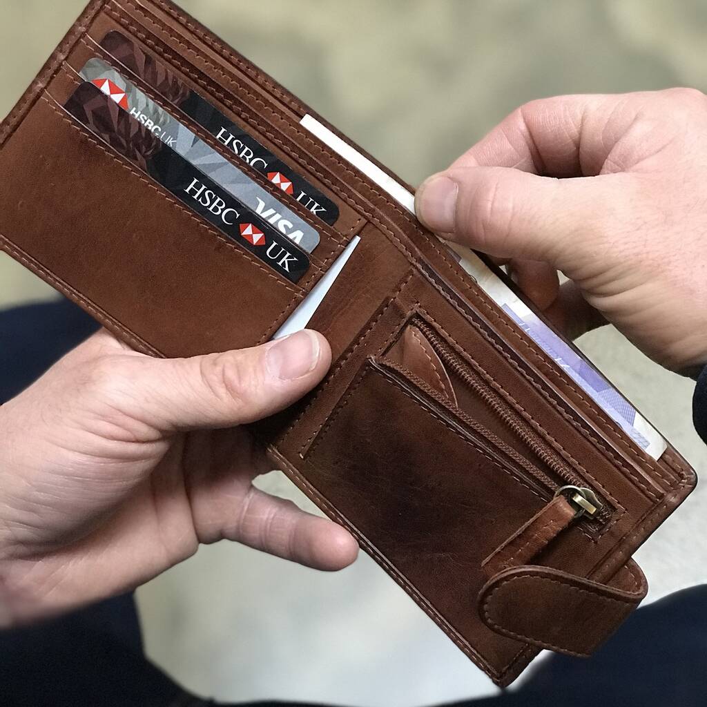Leather Purse Male Wallet Multifunction Storage Bag Coin Purse Wallet's  Card Bags