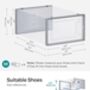 Pack Of Shoe Boxes Stackable Shoe Storage Organisers, thumbnail 2 of 9
