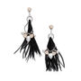 'Melissa' Feather And Pearl Earrings, thumbnail 4 of 12